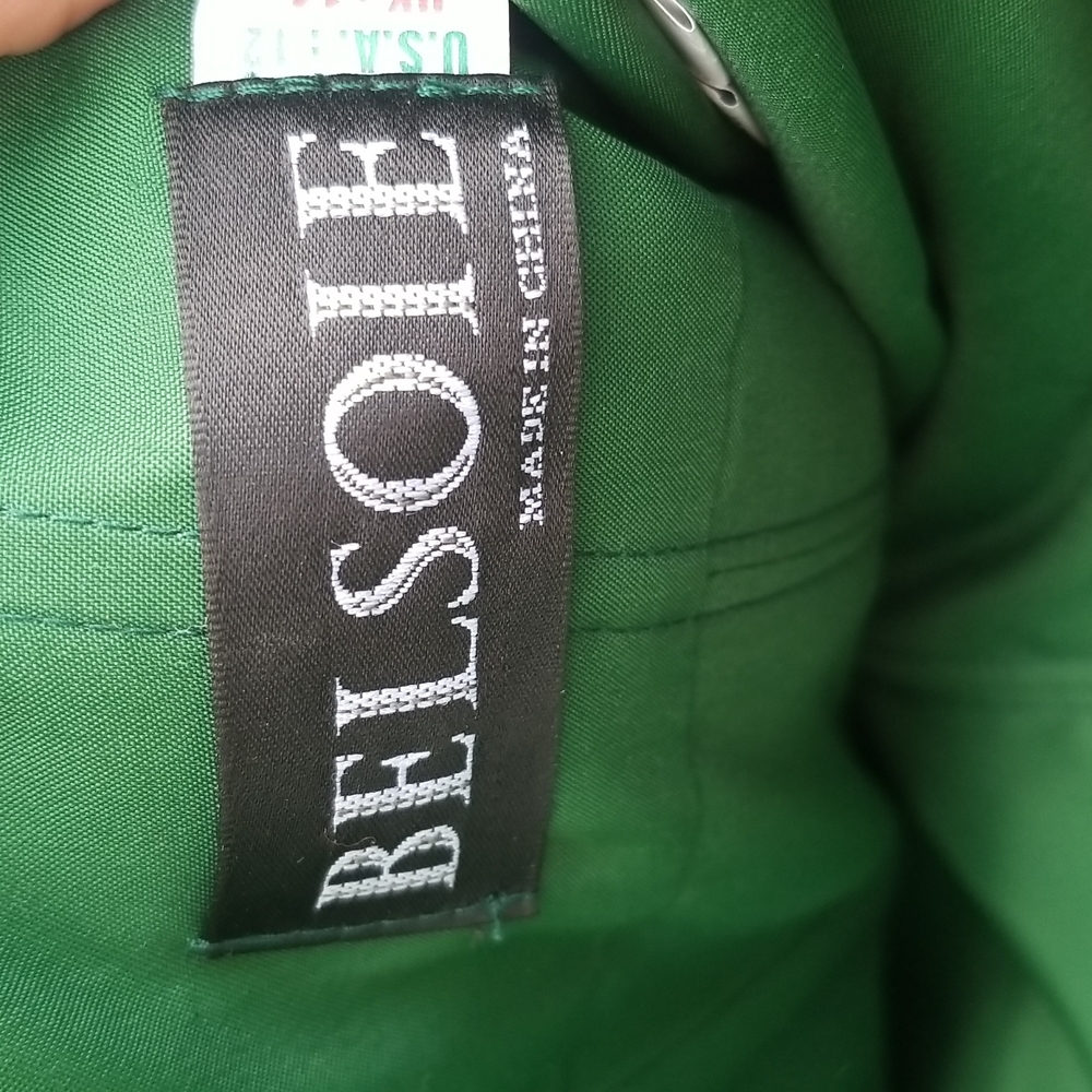 Emerald Green Rouched Cocktail Dress - Picture 4 of 6